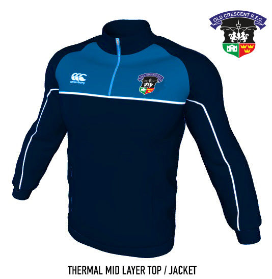 Old Crescent RFC Legacy 1/4 Zip Canterbury Thermal Fleece
