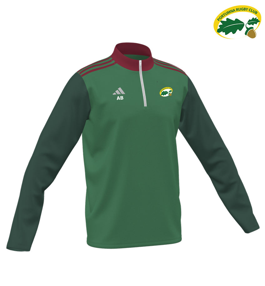 Portumna RFC Adidas Custom Entrada 1/4 Zip Training Top *PRE-ORDER