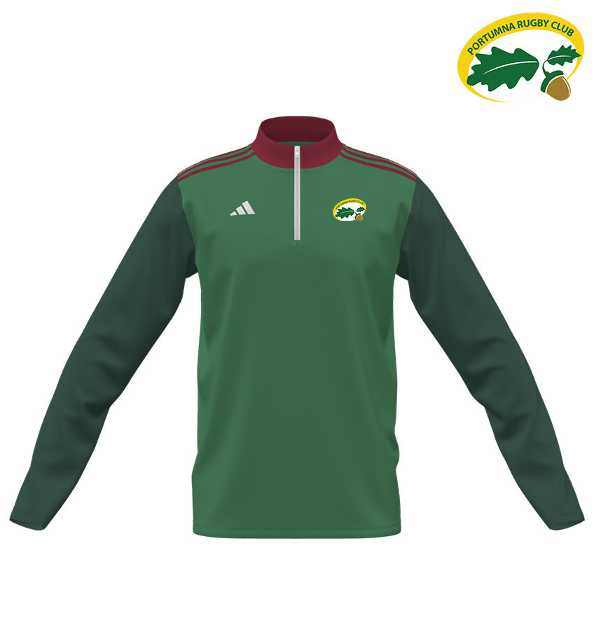 Portumna RFC Adidas Custom Entrada 1/4 Zip Training Top *PRE-ORDER
