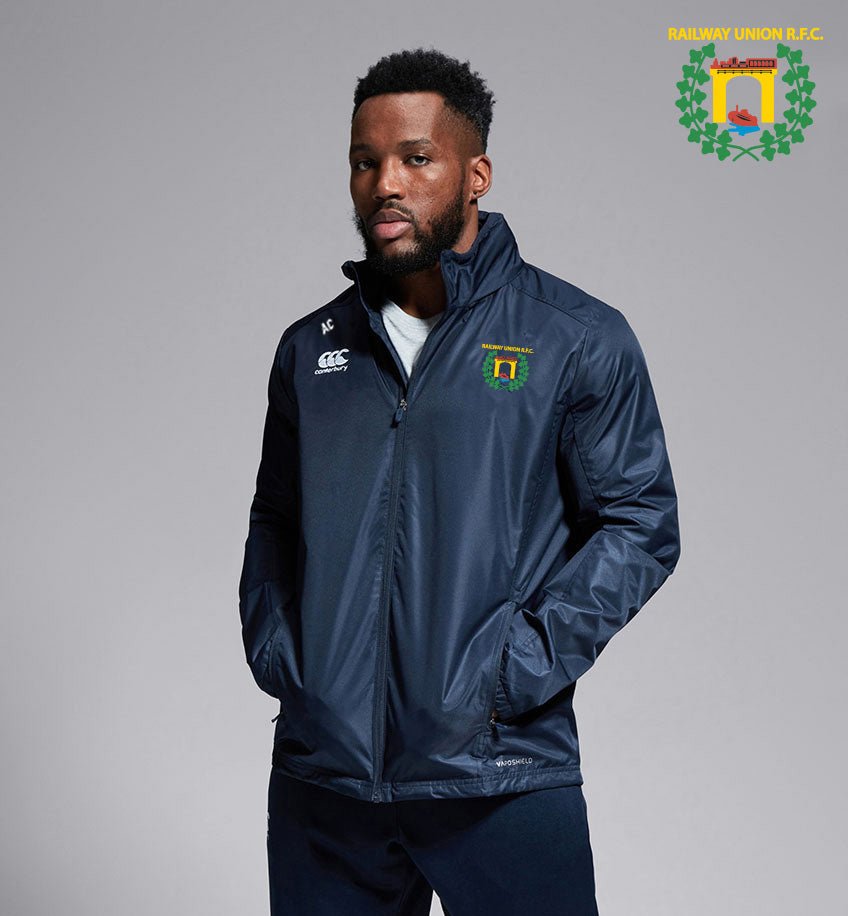 Railway Union RFC Canterbury Club VAPOSHIELD Rain Jacket - Team Wear Store.ie