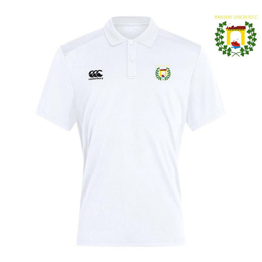 Railway Union RFC Canterbury Club White Polo Shirt