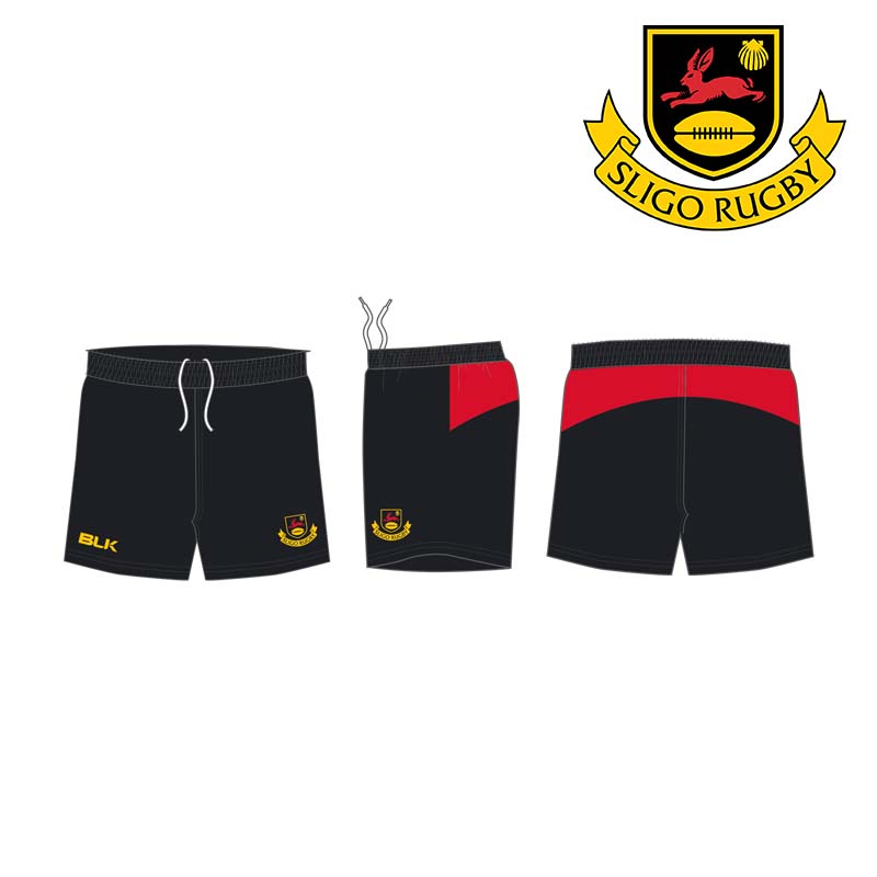 Sligo Rugby BLK Elite Playing Shorts - Team Wear Store.ie
