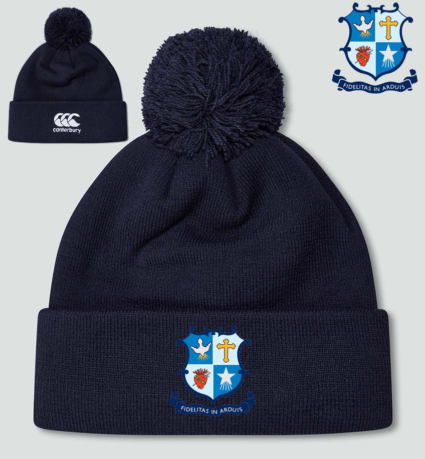 St Marys College Canterbury Fleece Lined Bobble Hat