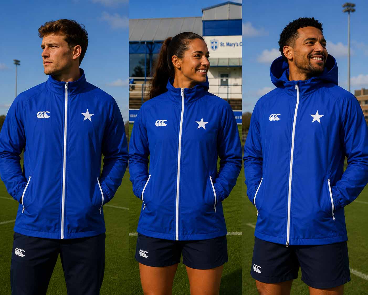 St. Mary's College RFC Canterbury Fleece lined Rain Jacket