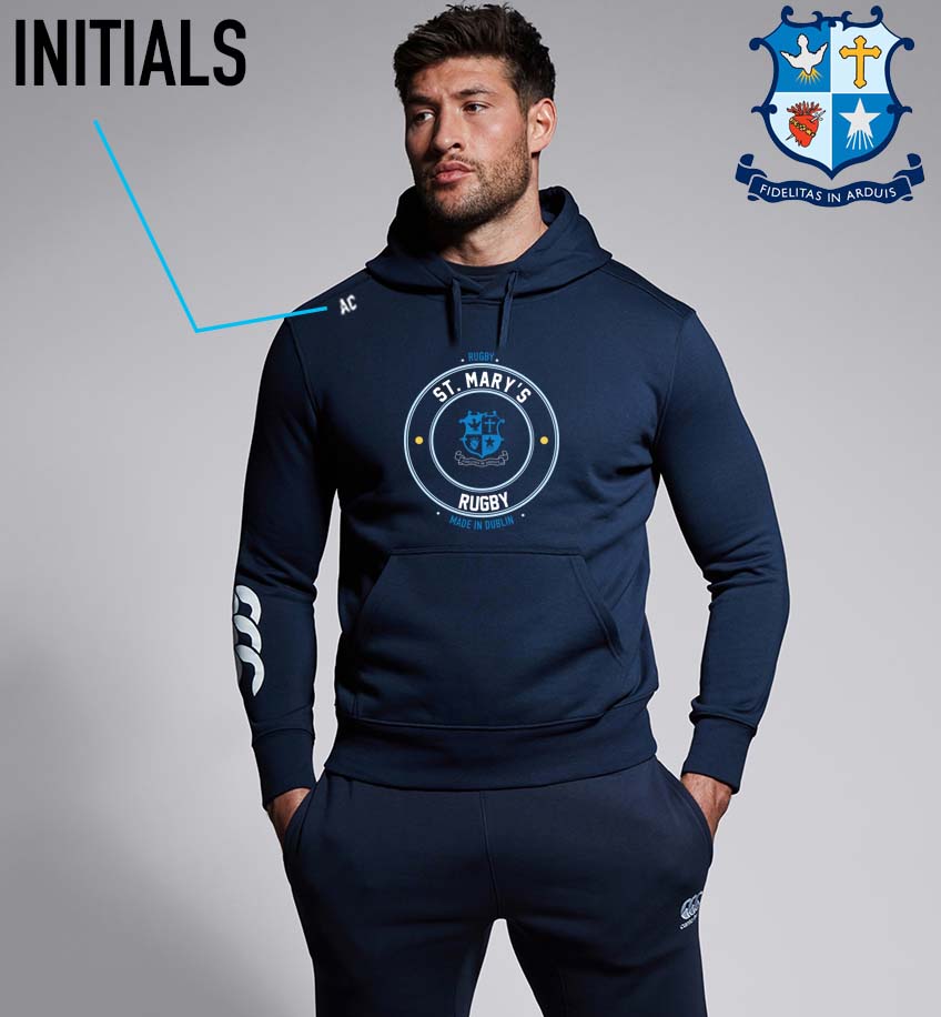 St. Mary's College RFC Club Round Print Hoody - Team Wear Store.ie
