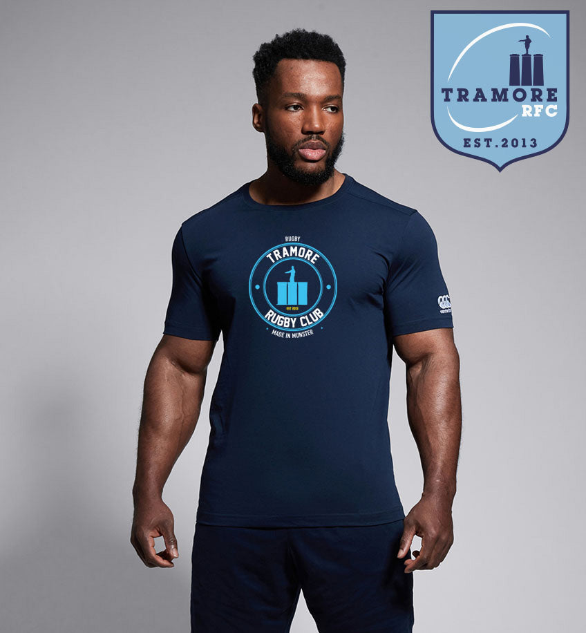 Tramore RFC Canterbury Round Print Navy Tee