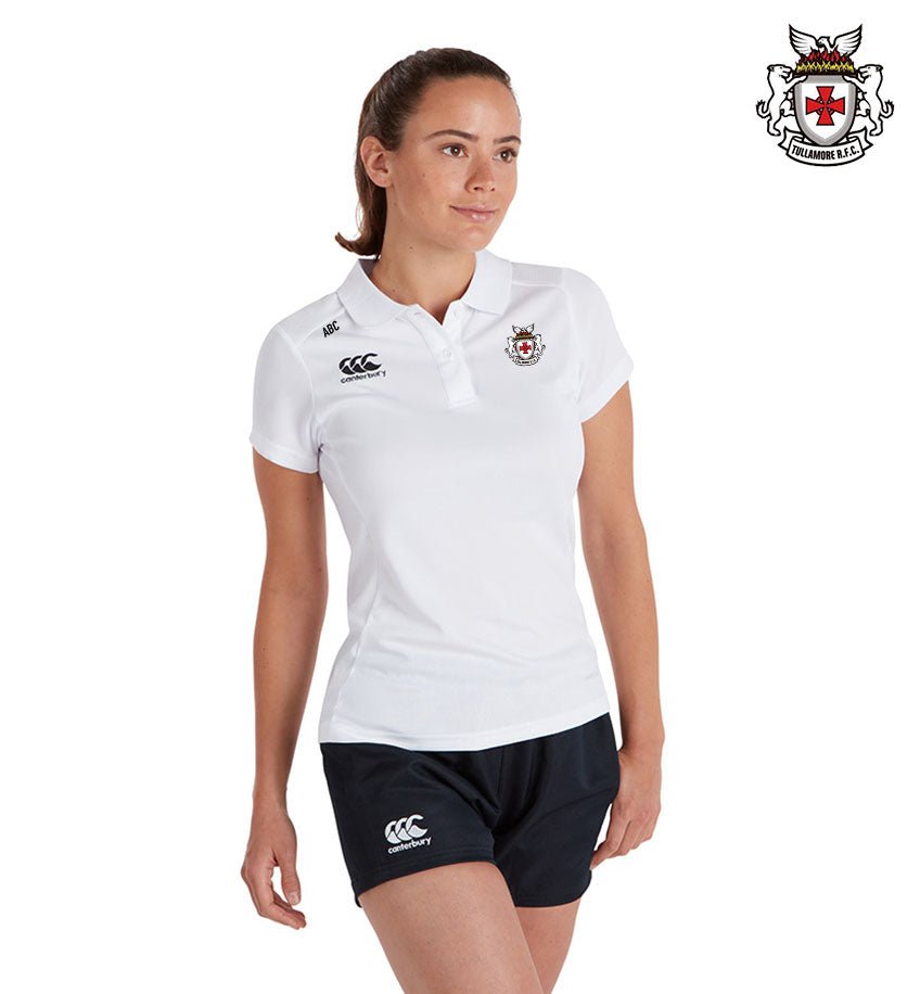 Tullamore RFC Canterbury Club White Polo Shirt - Team Wear Store.ie