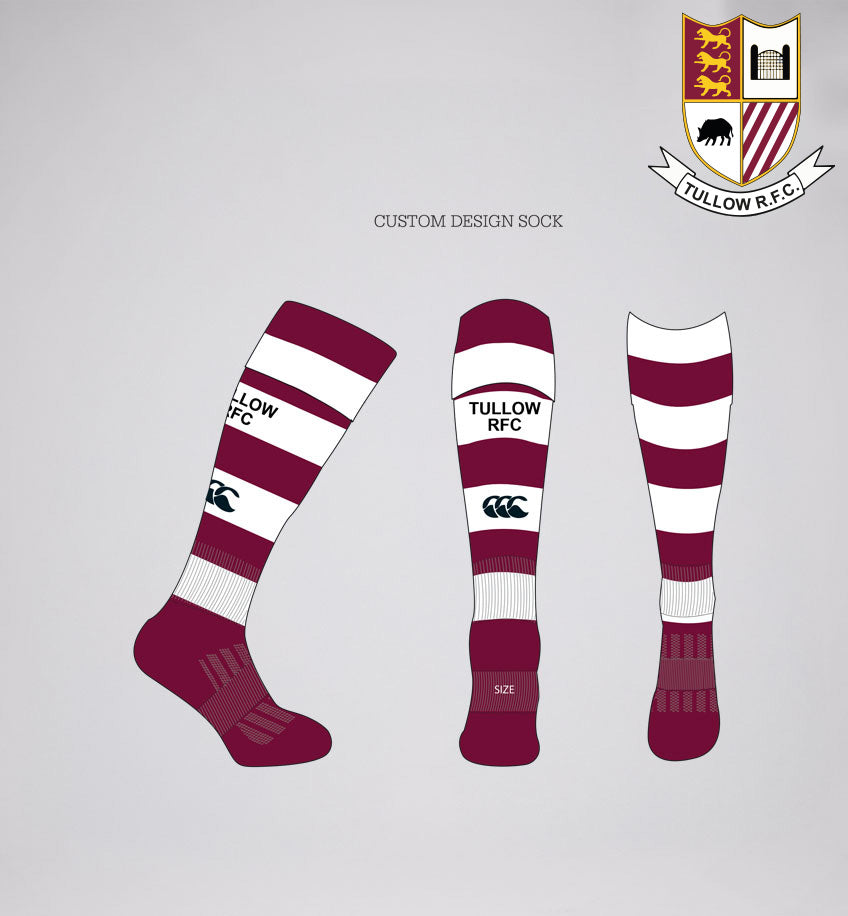 Tullow RFC Canterbury Hooped Team Socks 
