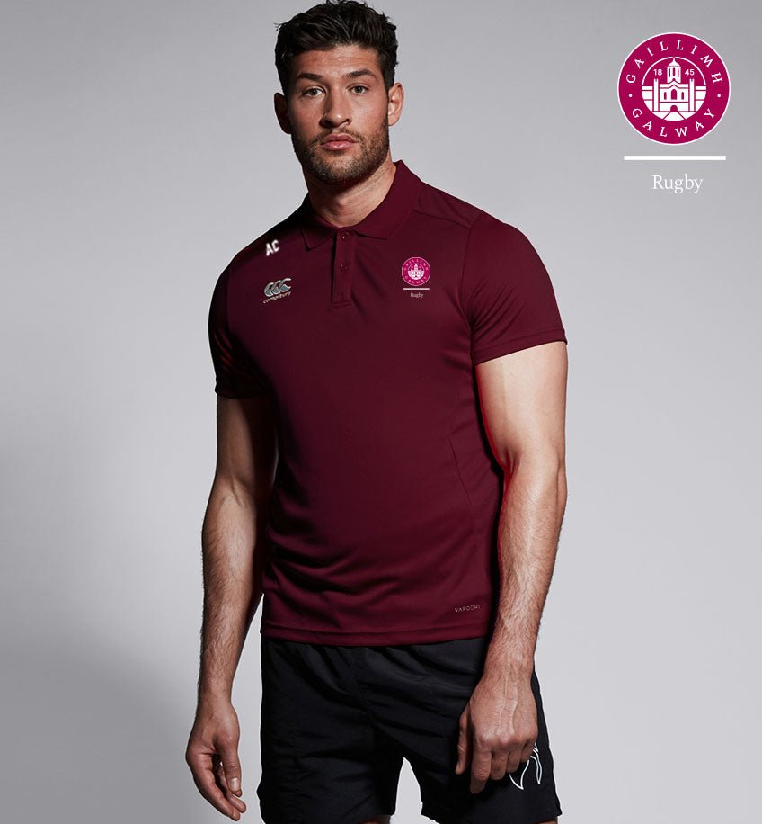University of Galway Canterbury Club Maroon Polo Shirt - Team Wear Store.ie