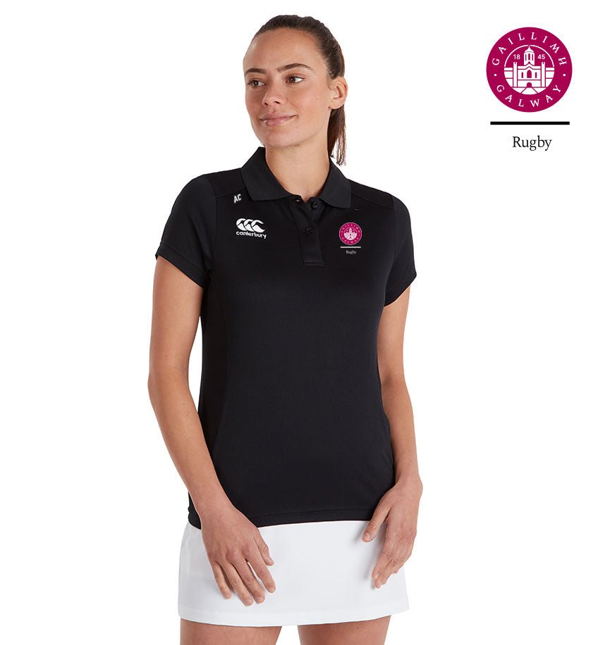 University of Galway RFC Canterbury Club Black Polo Shirt - Team Wear Store.ie