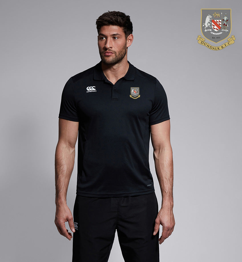 Dundalk RFC Canterbury Black Club Polo Shirt