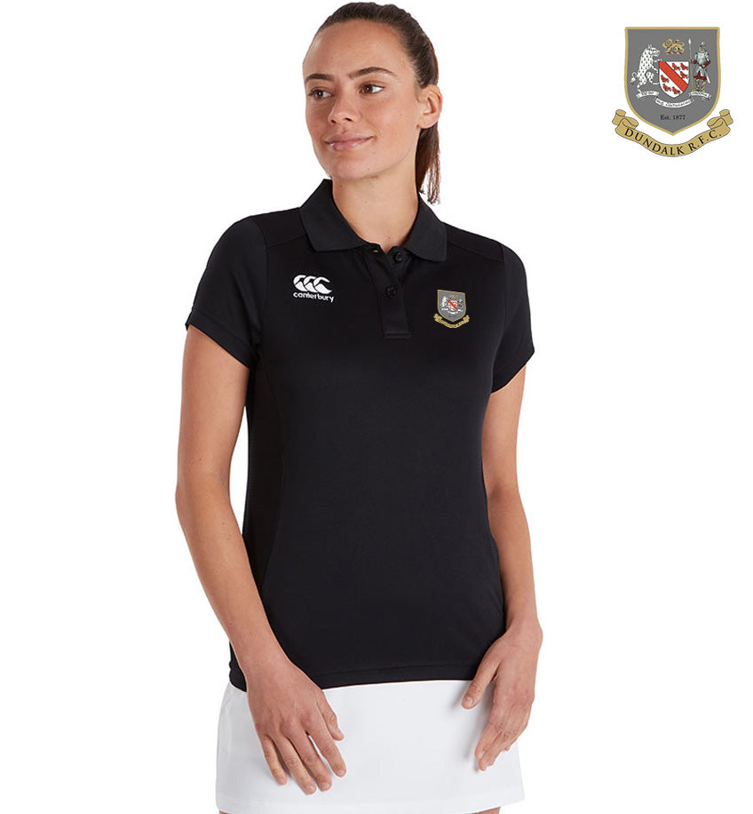 Dundalk RFC Canterbury Black Club Polo Shirt