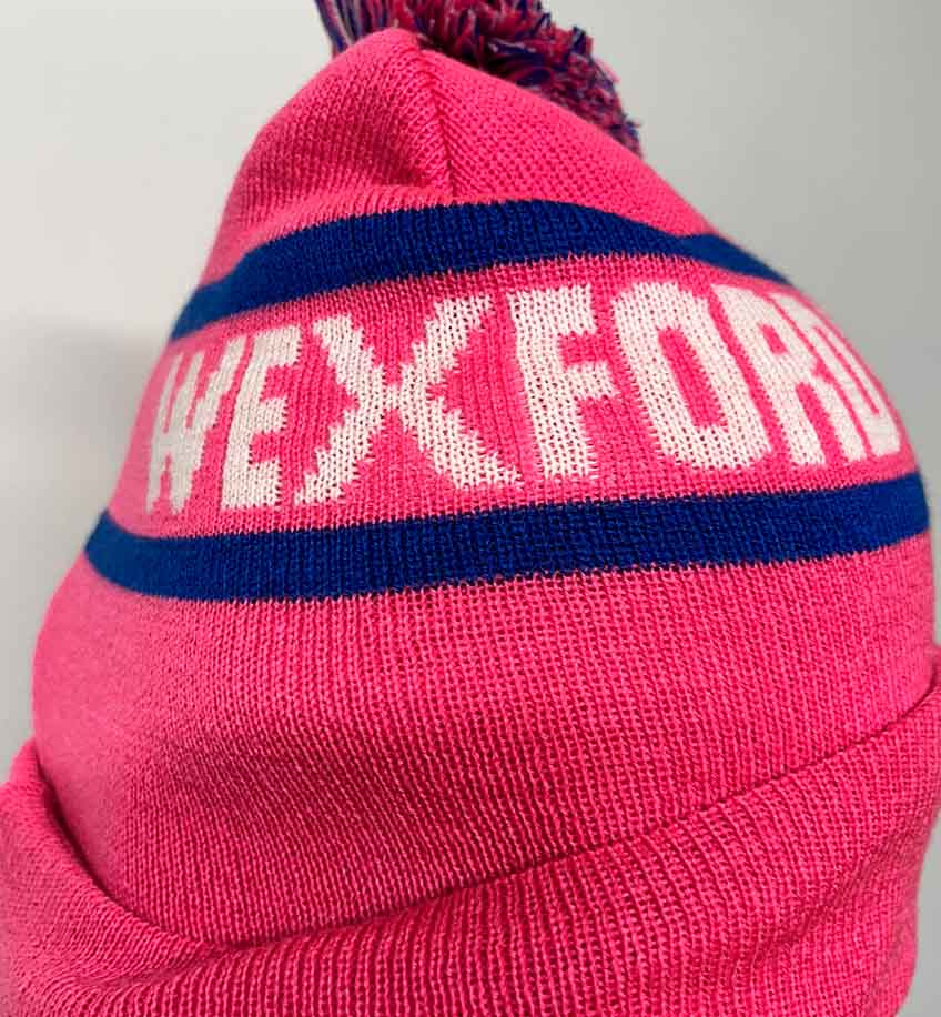 Wexford Wanderers RFC Bobble Hat *PINK EDITION - Team Wear Store.ie