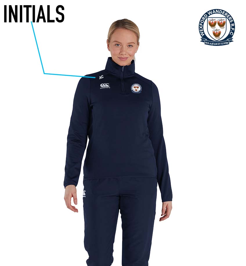 Wexford Wanderers RFC Canterbury Club 1/4 Zip Training Top - Team Wear Store.ie