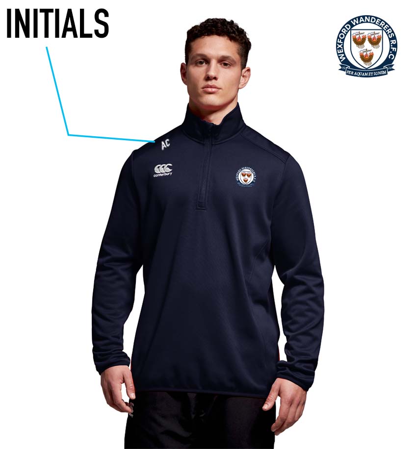 Wexford Wanderers RFC Canterbury Club 1/4 Zip Training Top - Team Wear Store.ie
