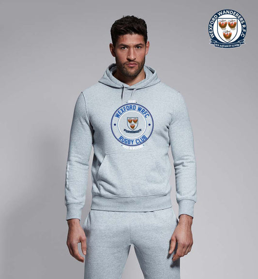 Wexford Wanderers RFC Canterbury Club Round Print Hoody Grey