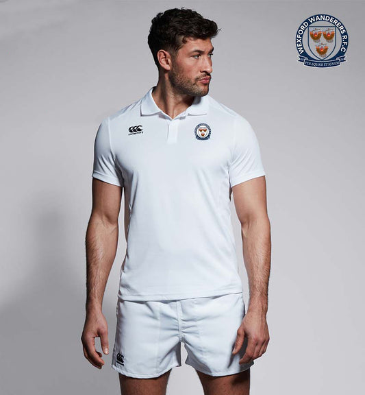 Wexford Wanderers RFC Canterbury Club White Polo Shirt