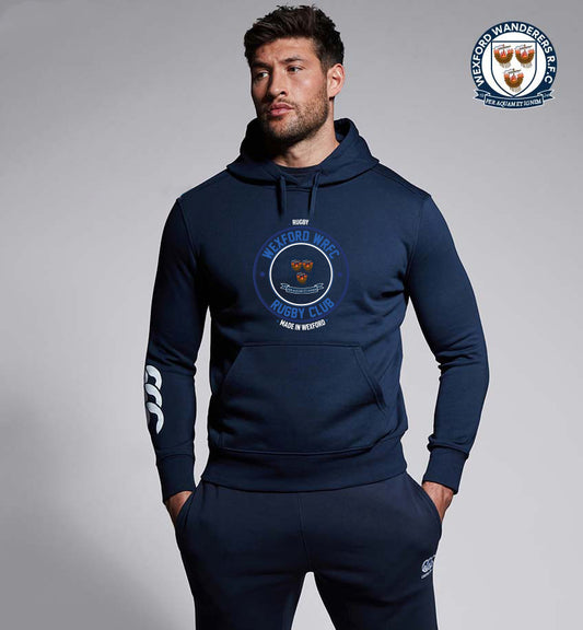 Wexford Wanderers RFC Canterbury Round Print Club Hoody Navy