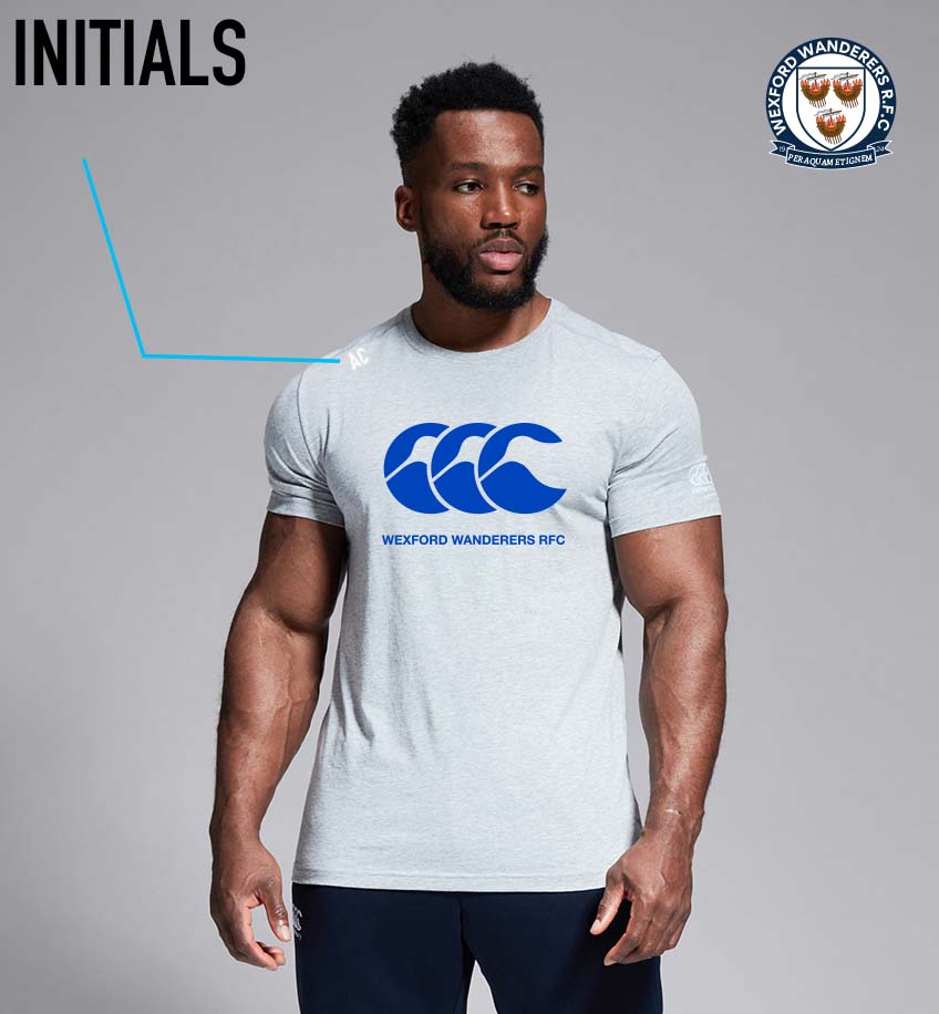 Wexford Wanderers RFC CCC Canterbury Grey Tee - Team Wear Store.ie