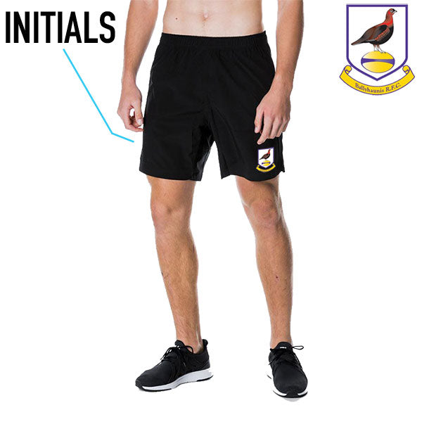 Ballyhaunis RFC BLK Gym Shorts *NEW with Zipped Pockets*