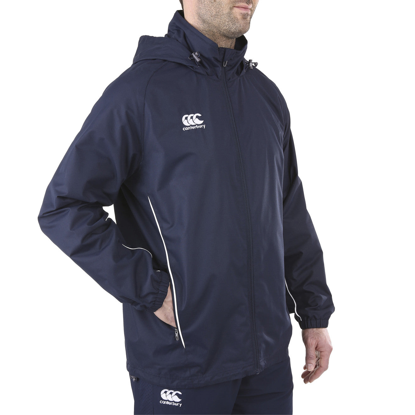 Westport RFC Full Zip Rain Jacket - Canterbury - Model