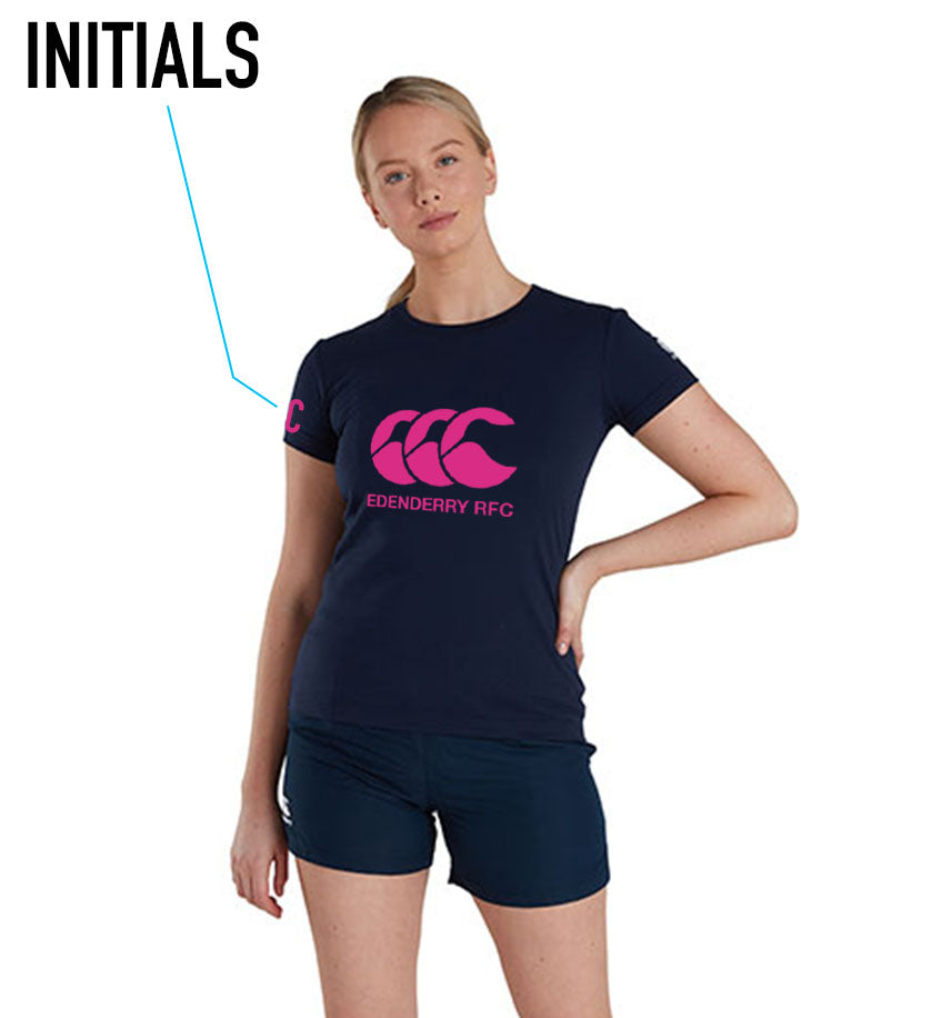 Edenderry RFC CCC Canterbury Girls Rugby Tee *WOMENS FIT*