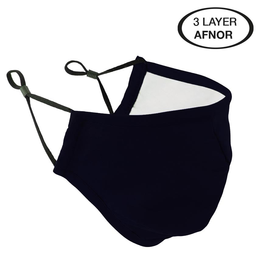 Premier 3-layer fabric mask (AFNOR Certified) with Carbon Filter insert