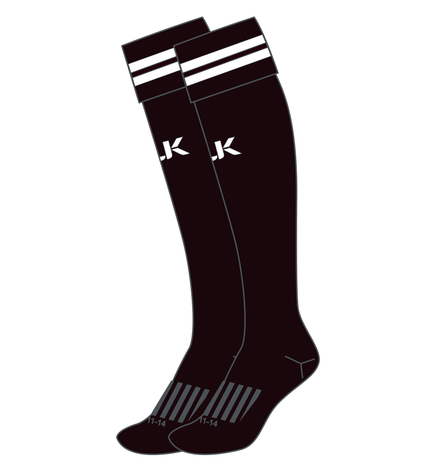 BLK Black &amp; White Rugby Socks - SALE