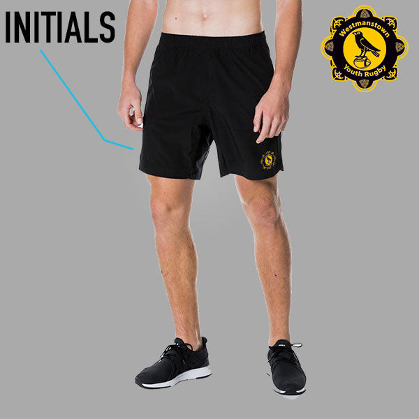 Westmanstown RFC BLK Gym Shorts *NEW with Zipped Pockets*