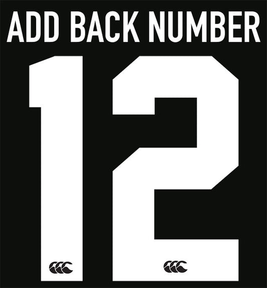 ADD BACK NUMBER - Put into the Special Instructions for Seller Below - Team Wear Store.ie