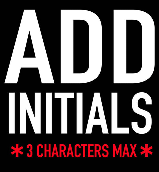 Add Initials for FREE - Team Wear Store.ie