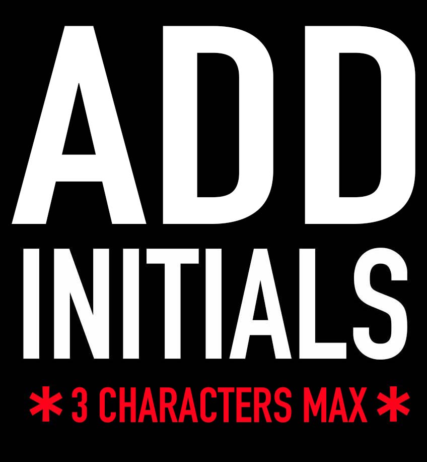Add Initials - DISCOUNTED RATE - Team Wear Store.ie