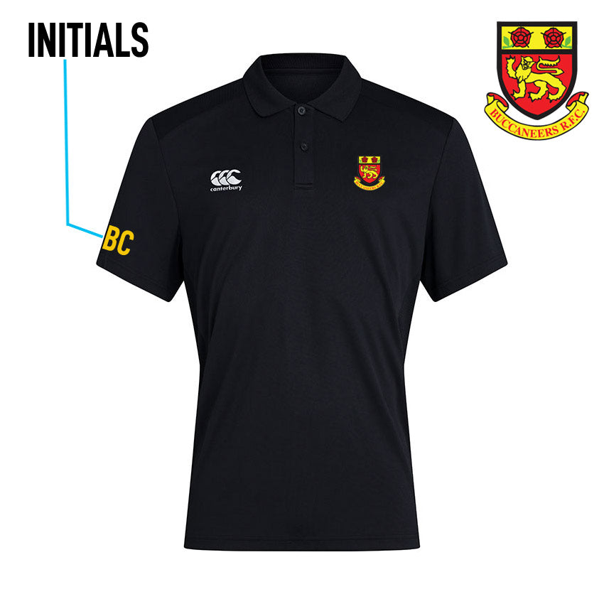 Buccaneers RFC Canterbury Club Black Polo Shirt