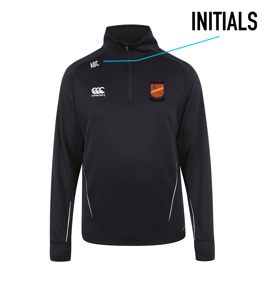 Canterbury Team Sale Black 1/4 Zip Mid Layer - Team Wear Store.ie