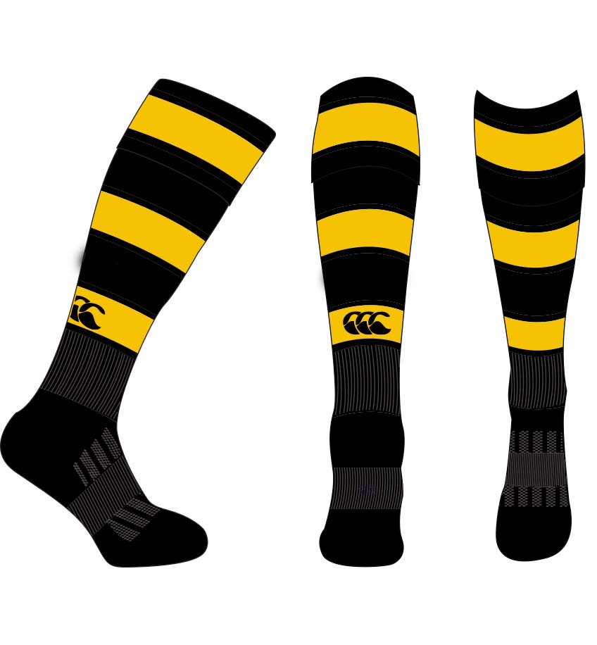 Dunmore RFC Hooped Team Socks - Team Wear Store.ie