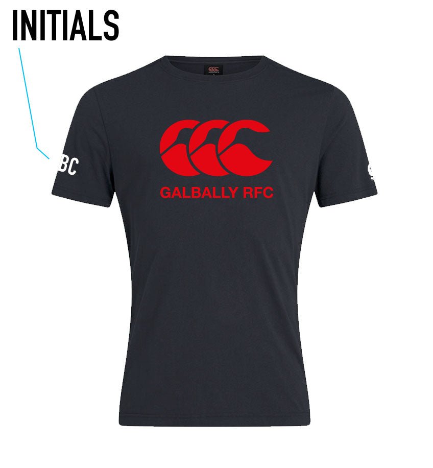 Galbally RFC Canterbury CCC Black Tee - Team Wear Store.ie