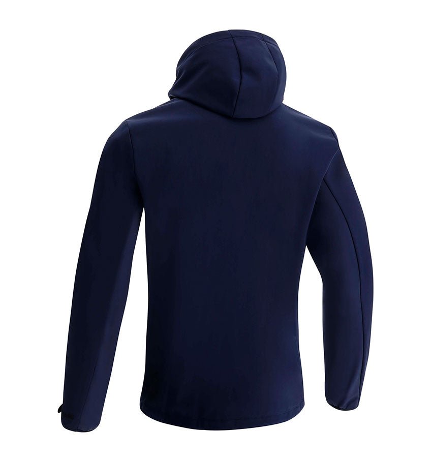 Galway Bay RFC Macron Hooded Heavy Soft - Shell Navy Himalaya Jacket - Team Wear Store.ie
