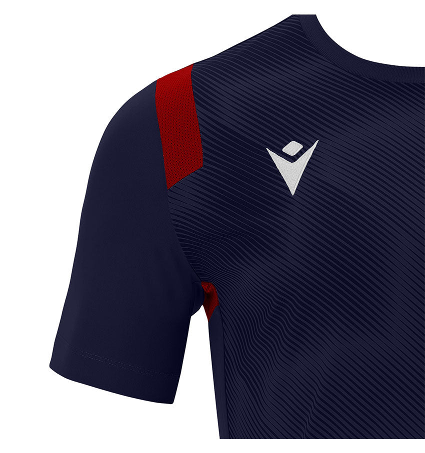 Galway Bay RFC Macron Navy/Red Rodder Jersey T-Shirt - Team Wear Store.ie