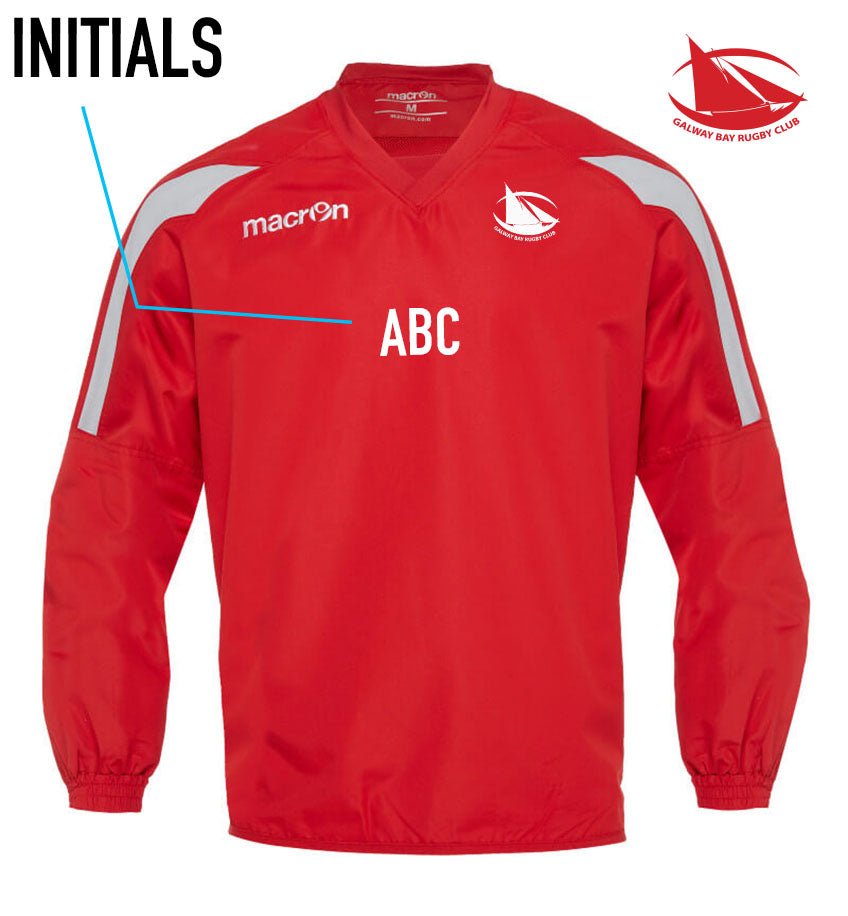 Galway Bay RFC Macron Red Contact Training Top - Team Wear Store.ie