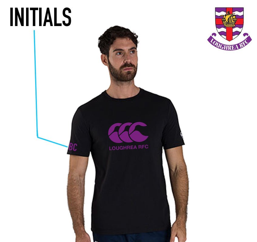 Loughrea RFC Canterbury Purple Print CCC Tee - Team Wear Store.ie