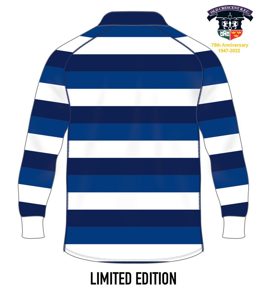 Old Crescent RFC 75th Anniversary Traditional Rugby Jersey - Team Wear Store.ie