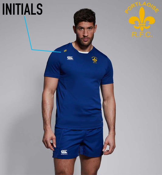 Portlaoise RFC Canterbury Club Tee Shirt - ROYAL BLUE