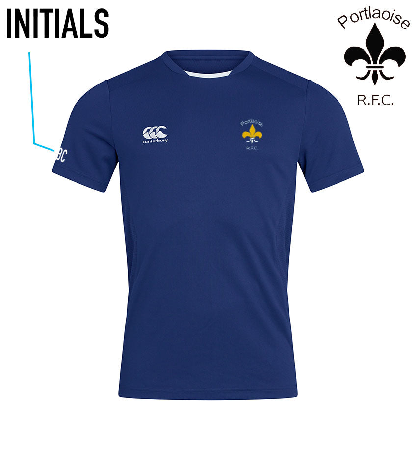 Portlaoise RFC Canterbury Club Tee Shirt - ROYAL BLUE