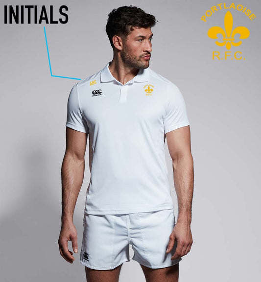 Portlaoise RFC Canterbury Club White Polo Shirt