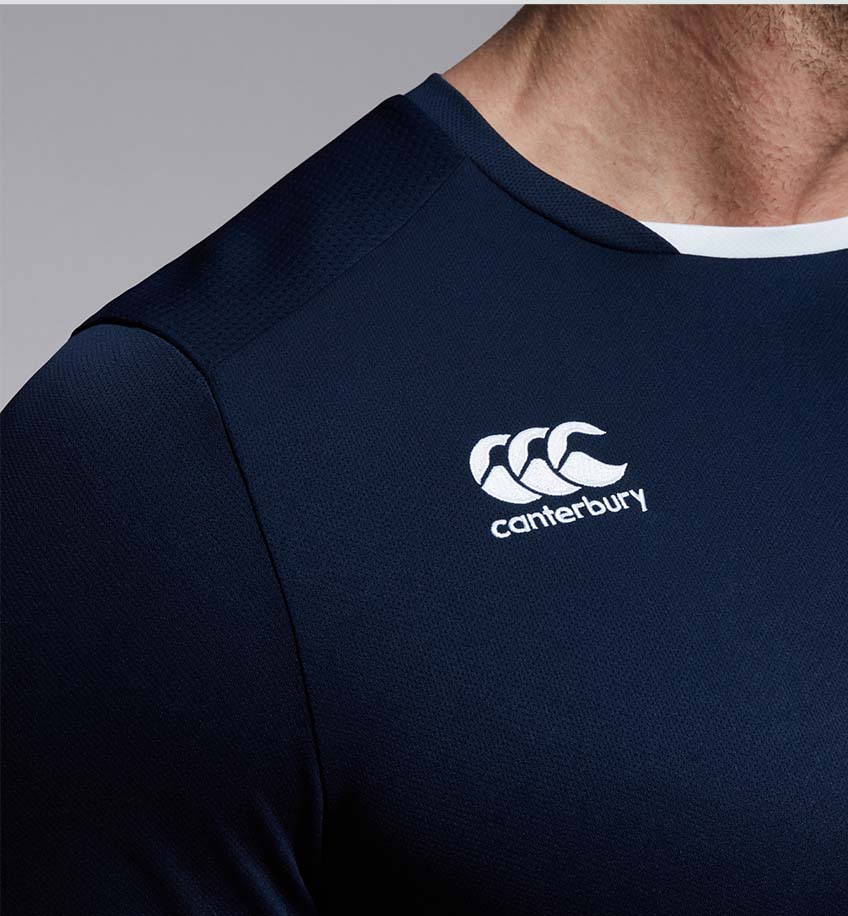 Portlaoise RFC Canterbury Dry Club Navy Tee Shirt