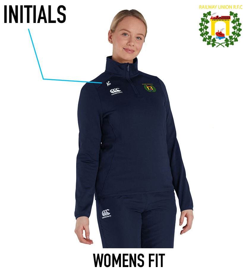Railway Union RFC Canterbury Club 1/4 Zip Training Top - Team Wear Store.ie