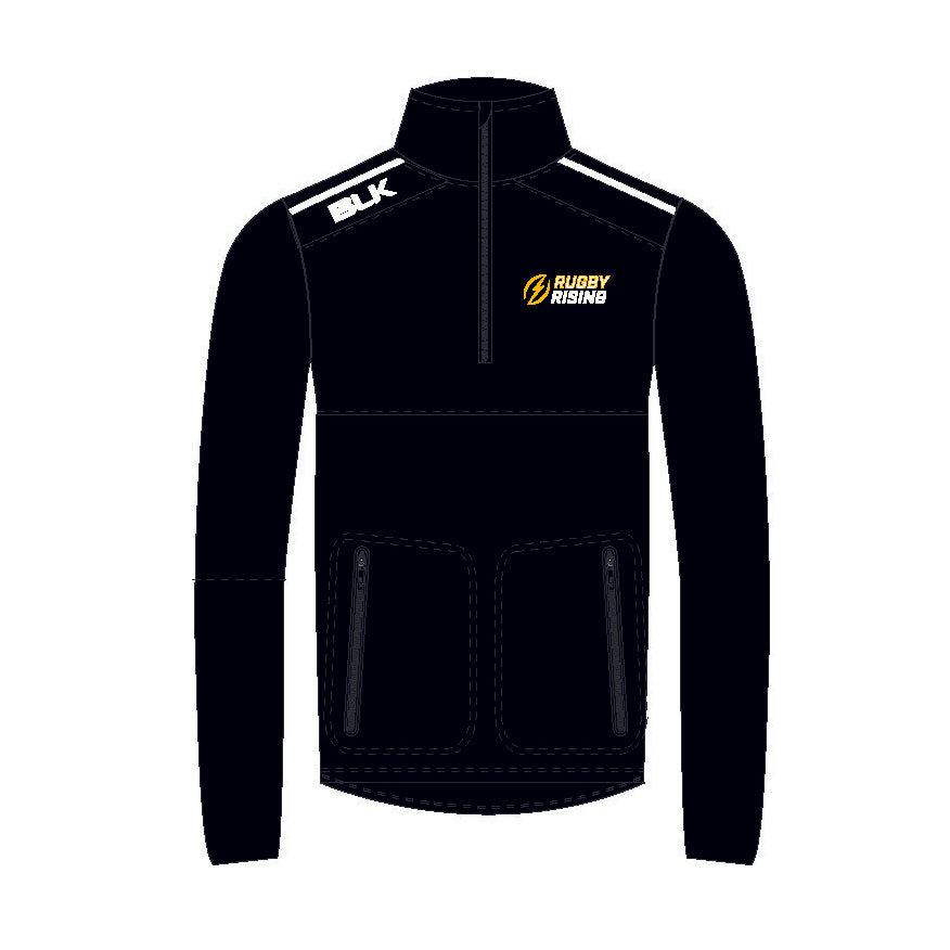 Rugby Rising BLK 1/4 Zip 2018