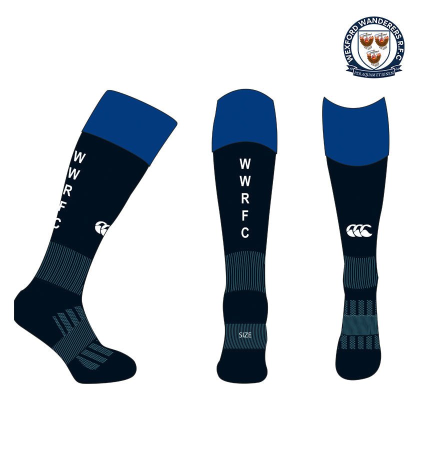 Wexford Wanderers RFC Canterbury Club Socks - Team Wear Store.ie