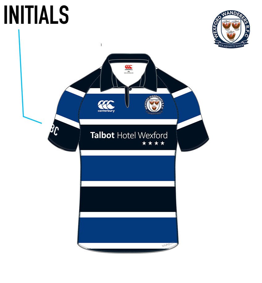 Wexford Wanderers RFC Canterbury Minis &amp; Youth Jersey - Team Wear Store.ie